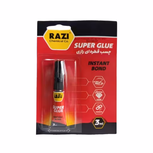 چسب قطره‌ ای رازی RAZI SUPER GLUE 3ML