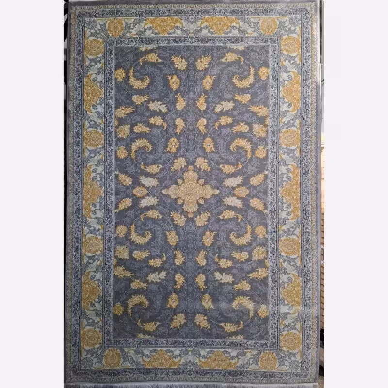 قالیچه فرش فانتزی ماشینی کاشان 4متری2،20در1،5 کد2074(باارسال رایگان)