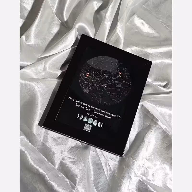 تابلو موزیکال لوکیشن(رابطه لانگ،اولین قرار)سایز 16در21