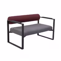 مبل پایه فلزی اداری دو نفره آرتمن مدل RBF721