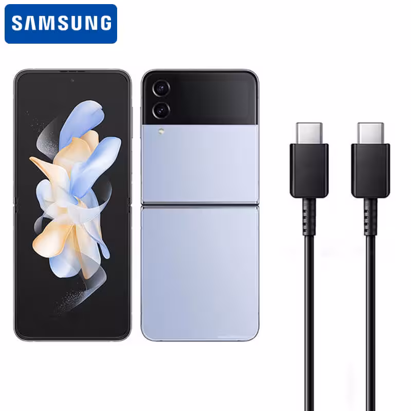 کابل شارژ سامسونگ Z Flip 4 5G فست شارژ تایپ سی به تایپ سی Samsung Type C Cable EP-DG977 3A