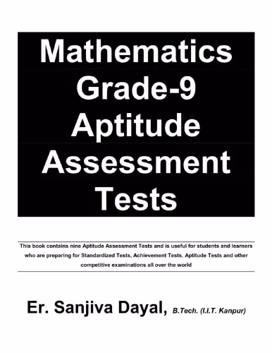 خرید و دانلود نسخه کامل کتاب Mathematics Grade-9 Aptitude Assessment Tests Sanjiva Dayal IITJEE IIT JEE Foundation
