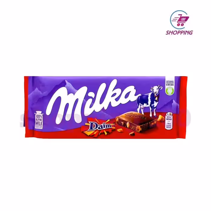 شکلات میلکا 100 گرم بادام کاراملی