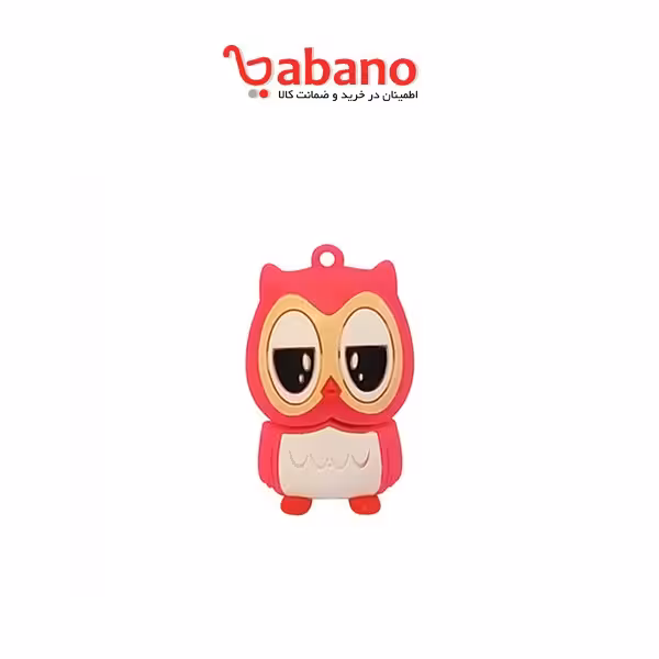 فلش مموری KINGFAST طرح جغد صورتی ظرفیت 32 گیگابایت