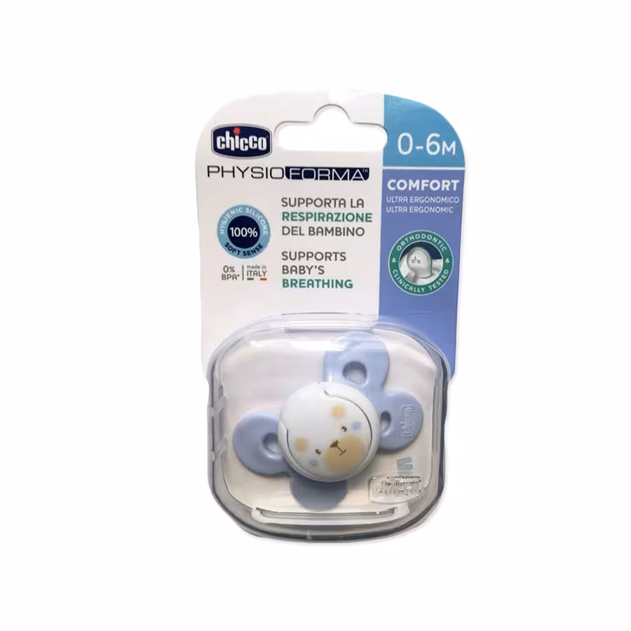پستانک ارتودنسی چیکو مدل کامفورت پروانه ای 0 تا 6 ماهگی
