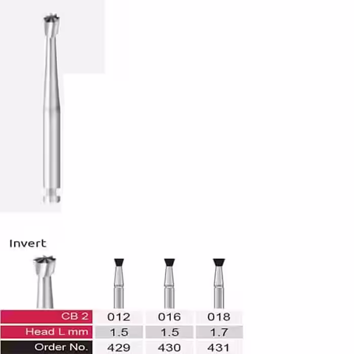 فرز کارباید دسته 19mm (جهت استفاده توربین) Invert– VerDent - فروشگاه تخصصی دندانپزشکی سپیرا