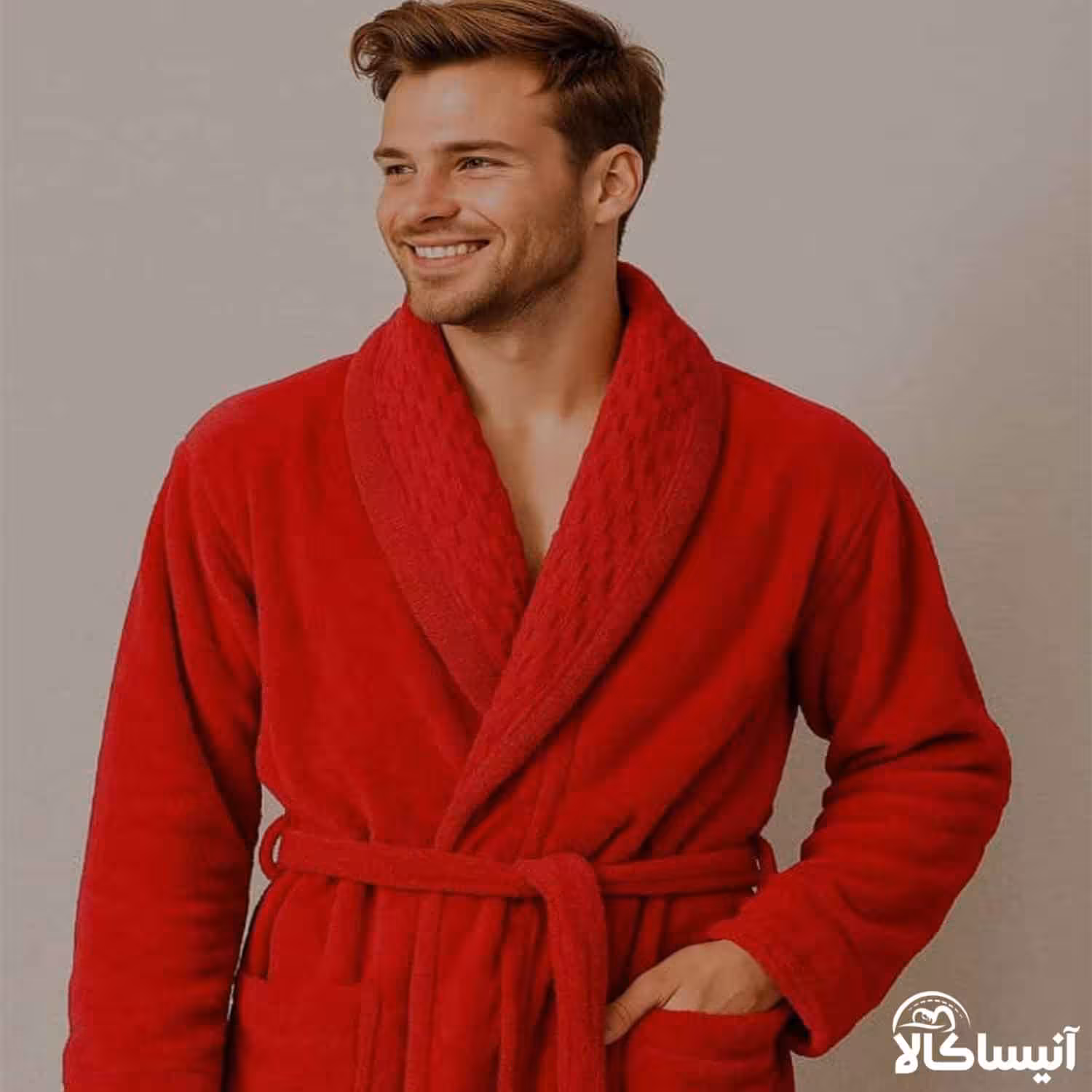 حوله پالتویی برق لامع مدل حصیری 125