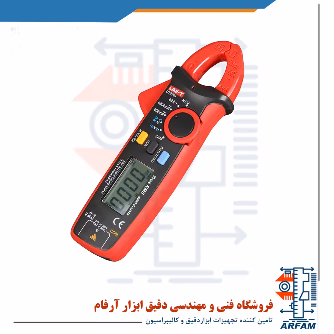 کلمپ آمپرمتر AC/DC 60 آمپر یونیتی UNI-T UT211B