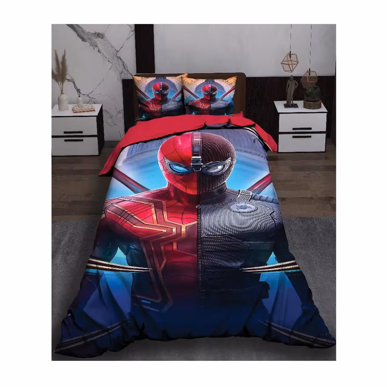 سرویس روتختی یک نفره کارینا مدل سه بعدی 5 تکه کد 1149