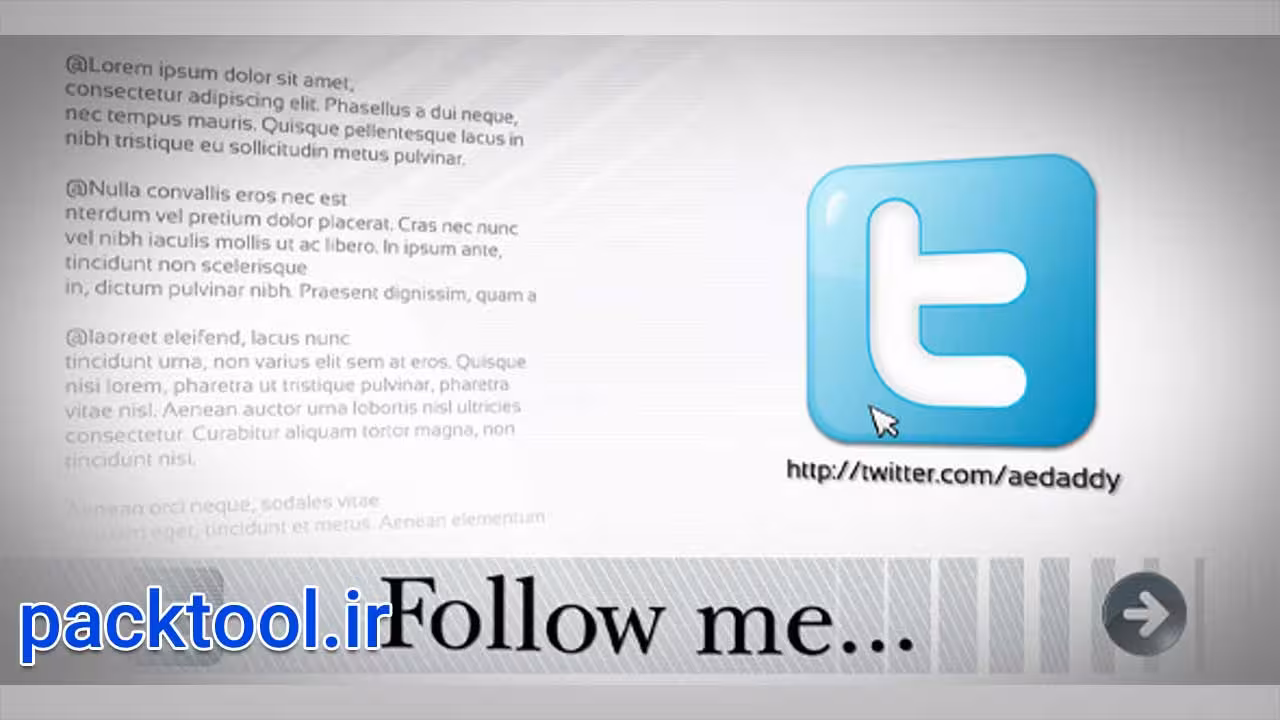 دانلود پروژه آماده افتر افکت پروفایل ها و پست های شبکه های اجتماعی Social Profile - پک تول