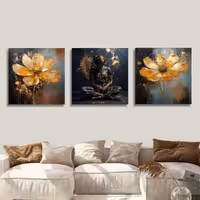 تابلو شاسی 2 تکه طرح انگیزشی و نخل کد 30730