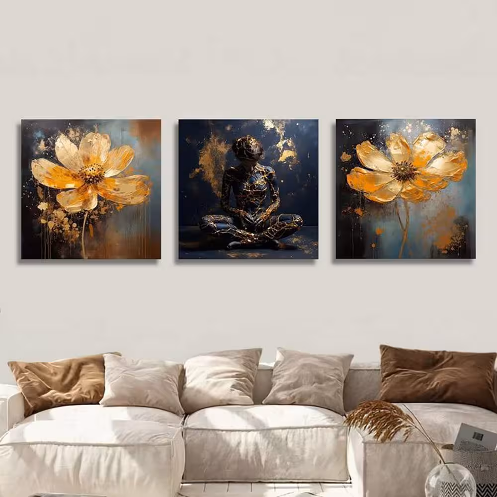 تابلو شاسی 2 تکه طرح انگیزشی و نخل کد 30730