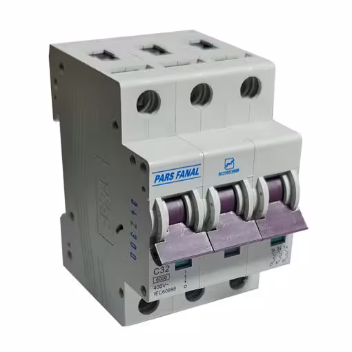 مینیاتوری سه فاز 32 آمپر پارس فانال مدل PFN-63