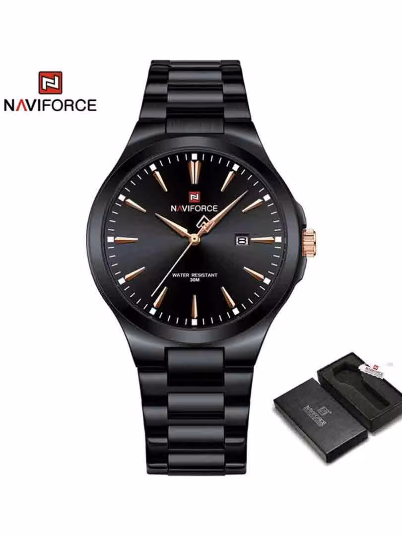 ساعت مچی عقربه ای مردانه نیوی فورس Naviforce NF 9214 B/B