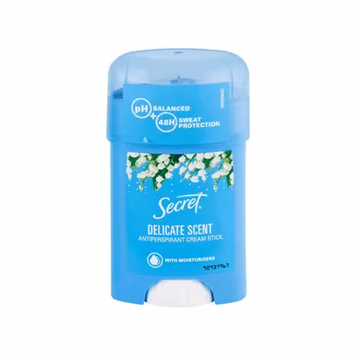 دئودرانت کرمی سکرت Secret با رایحه گل زنبق دره مدل Delicate Scent حجم 40 میل