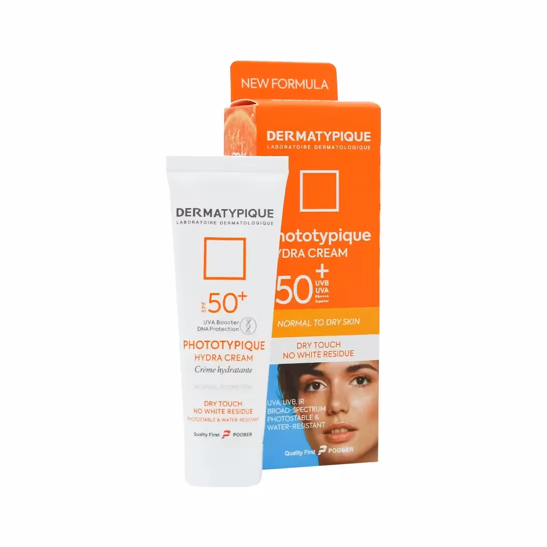 کرم ضد آفتاب بی رنگ پوست خشک  SPF50 درماتیپیک