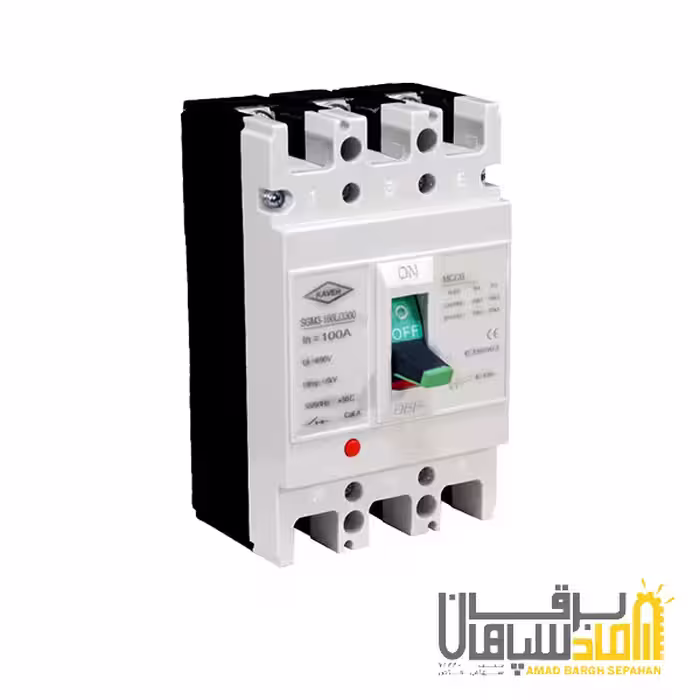 کلید اتوماتیک 3 پل 40 آمپر 36A (سایز کوچک)،غیر قابل تنظیم (حرارتی-مغناطیسی) برند کاوه