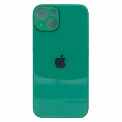 قاب آیفون 13پشت گلس براق رنگ سبز