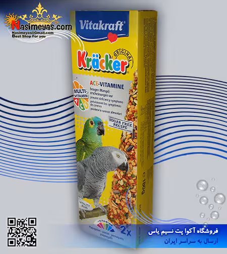 تشویقی کراکر ویتامینه طوطی 180 گرم ویتاکرافت