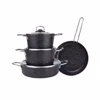 سرویس قابلمه 7 پارچه کوک پلاس Panama  مشکی