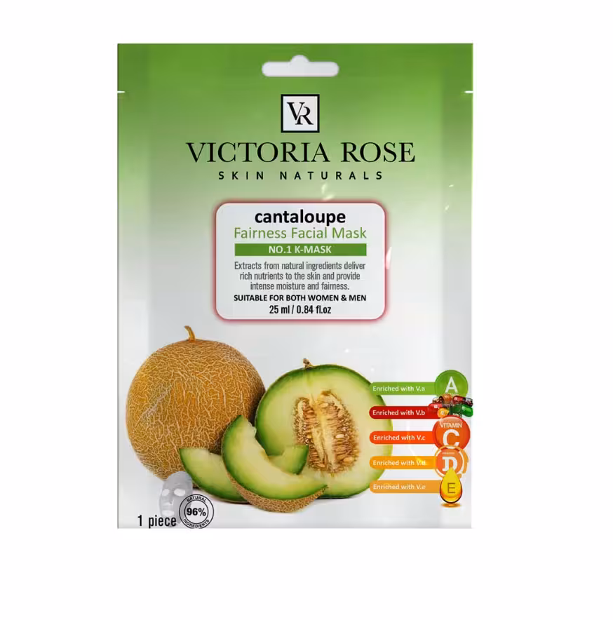 ماسک ورقهای مرطوبکننده و التیامبخش طالبی ویکتوریا رز Victoria Rose
