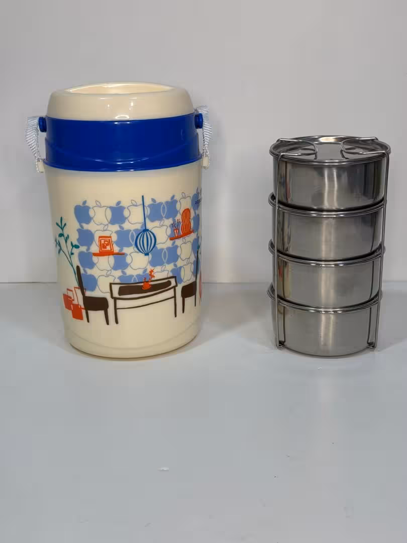 ظرف غذا استیل دسته دار اوربیت چند طبقه