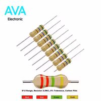 مقاومت 2٫2 مگا اهم 2 وات 5 درصد بسته 20 تایی
