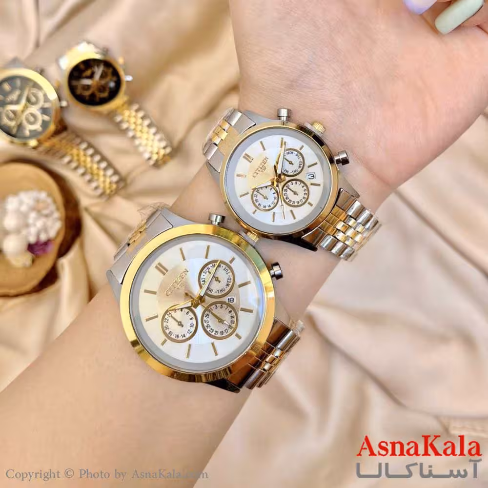 ساعت مچی ست مردانه و زنانه سیتیزن COUPLE WATCH MEN AND WOMEN CITIZEN کد WTCH1126W