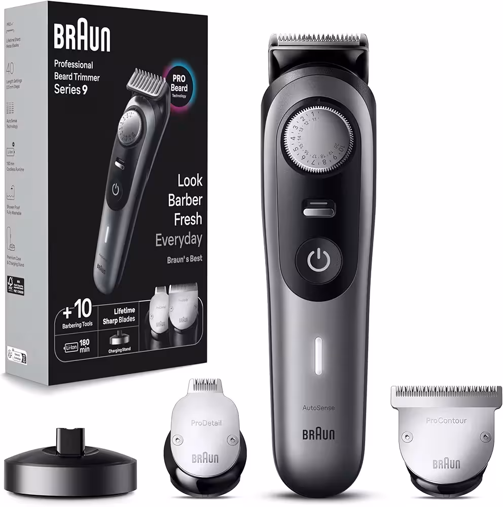 ریش تراش Braun آلمان سری 9 مدل BT9420 طوسی