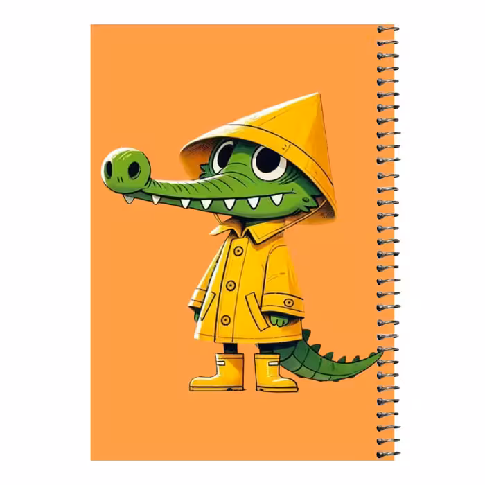 دفتر مشق 80 برگ اس جی مدل تمساح و کلاه