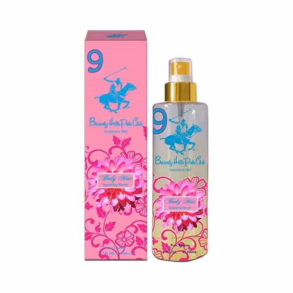 بادی اسپلش زنانه اسپارکینگ فلورال بورلی هیلز پولو کلاب 200 میلی لیتر | BEVERLY HILLS POLO CLUB SPARKLING FLORAL NO.9 BODY MIST W 200ml