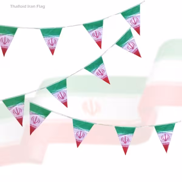 پرچم ایران مثلثی ریسه ای