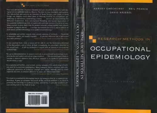 خرید و دانلود نسخه کامل کتاب Research methods in occupational epidemiology