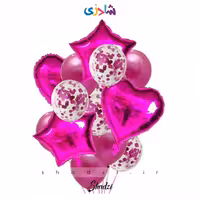 پک 14عددی بادکنک سرخابی