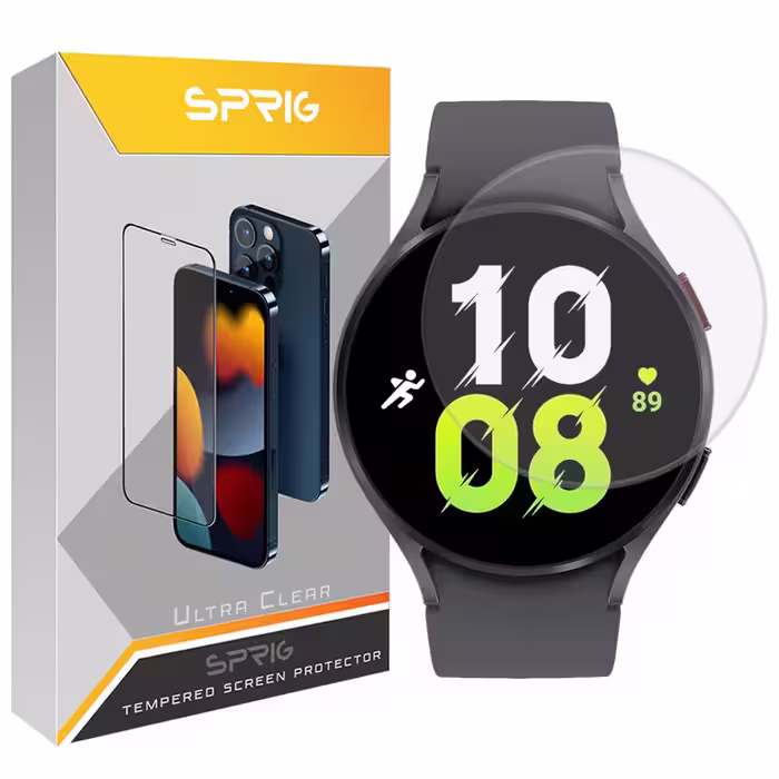 محافظ صفحه نمایش شیشه ای اسپریگ مدل SPG مناسب برای ساعت هوشمند سامسونگ Galaxy watch 5 44mm | کالا برتری