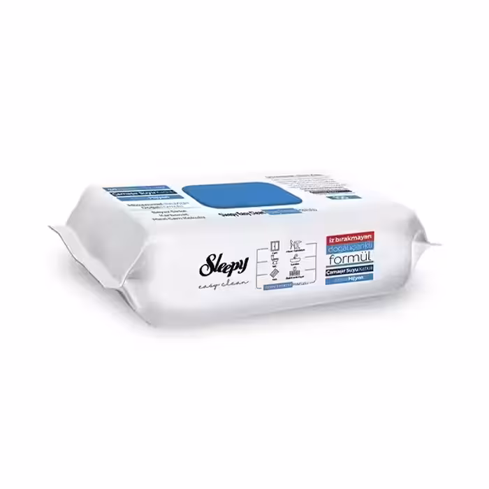 دستمال مرطوب همه کاره اسلیپی حاوی صابون سفید 100 عددی