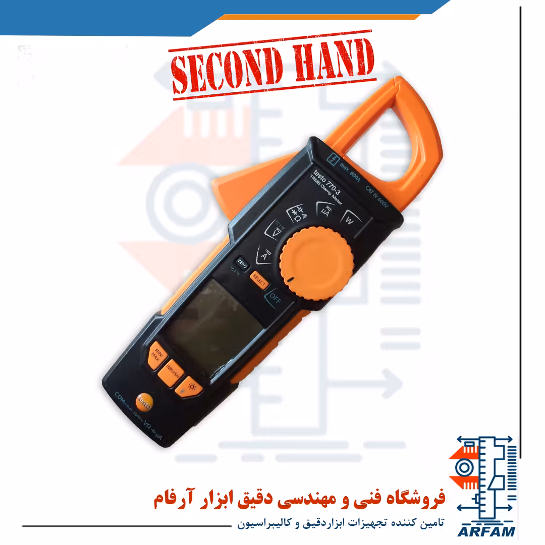 آمپر متر کلمپی دیجیتال تستو مدل Testo 770-3 - دست دوم