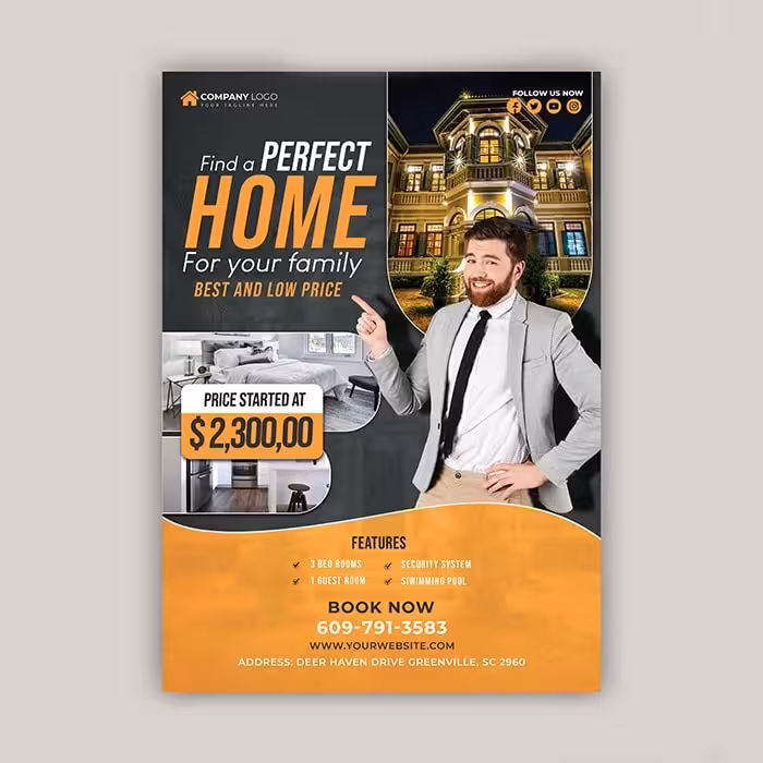 60 قالب لایه باز تراکت (flyer) در زمینه های مختلف