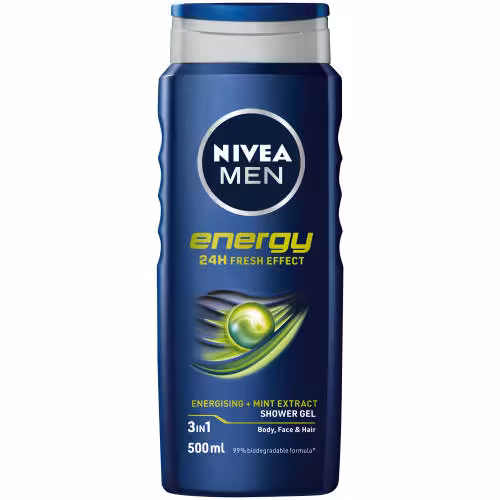 شامپو سر و بدن نیوآ مدل Energy حجم 500 میل
