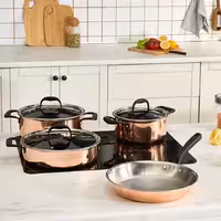 سرویس قابلمه استیل 7 پارچه کاراجا 316  3Ply Onyx رنگ مسی