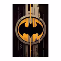 متال پوستر(براق)-طرحbatman  -کد01-سایزA4