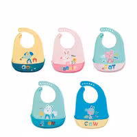 پیشبند تمام سیلیکونی 0-6 ماه کاسه دار کودک