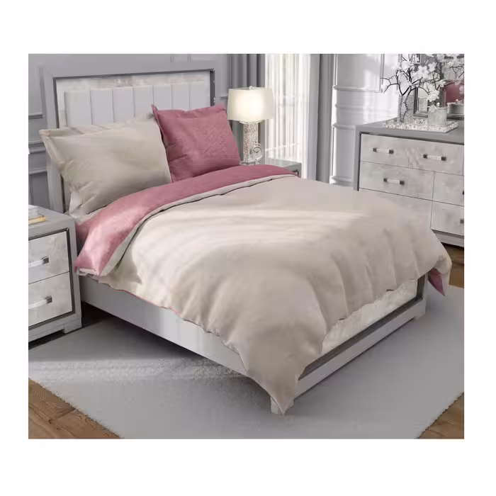 سرویس روتختی یک نفره کارینا مدل ساتین پنبه 4 تکه کد 619