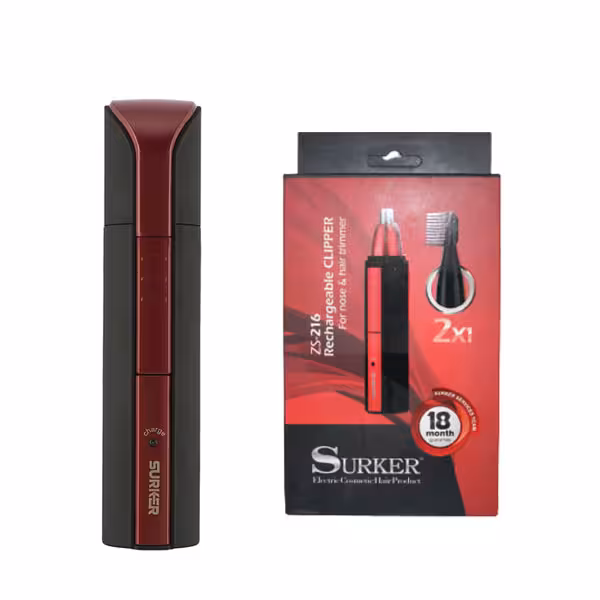 موزن گوش، بینی و ابرو سورکر مدل ZS-216(گارانتی18 ماهه شرکت اطلس طلایی ایرانیان)