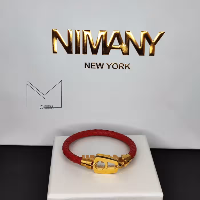 دستبند نیمانی قرمز