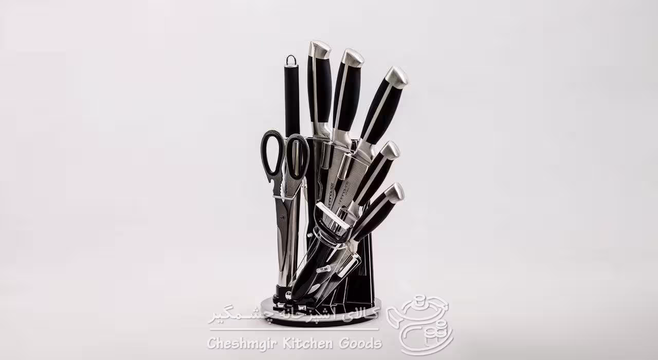 سرویس چاقو آشپزخانه 9 پارچه یونیک مدل 1021