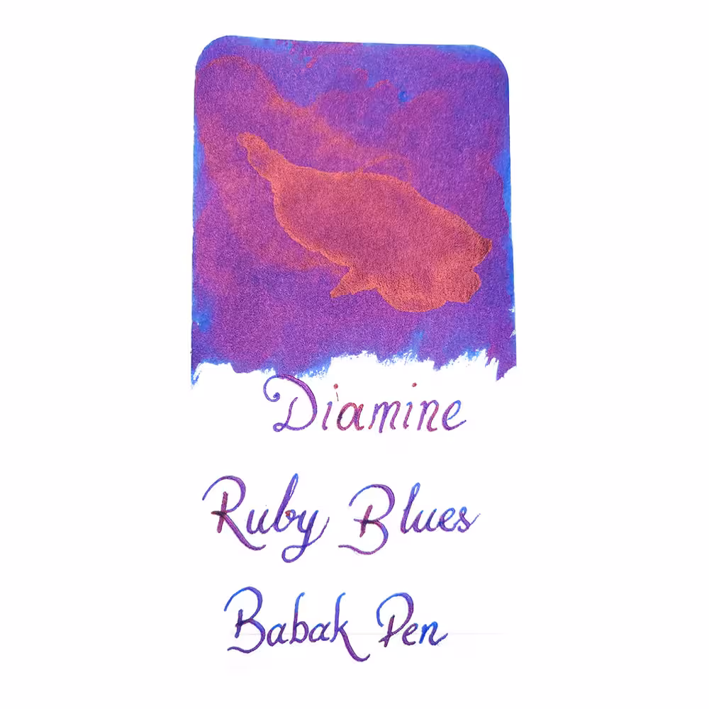 جوهر دیامین رنگ آبی یاقوتی DIAMINE INK Ruby blues 12CC