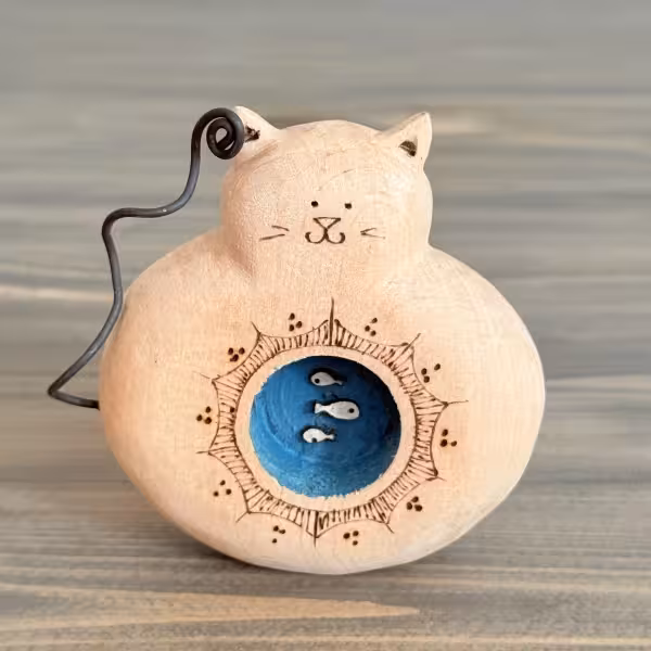 مجسمه گربه بزرگ طرح چهارده