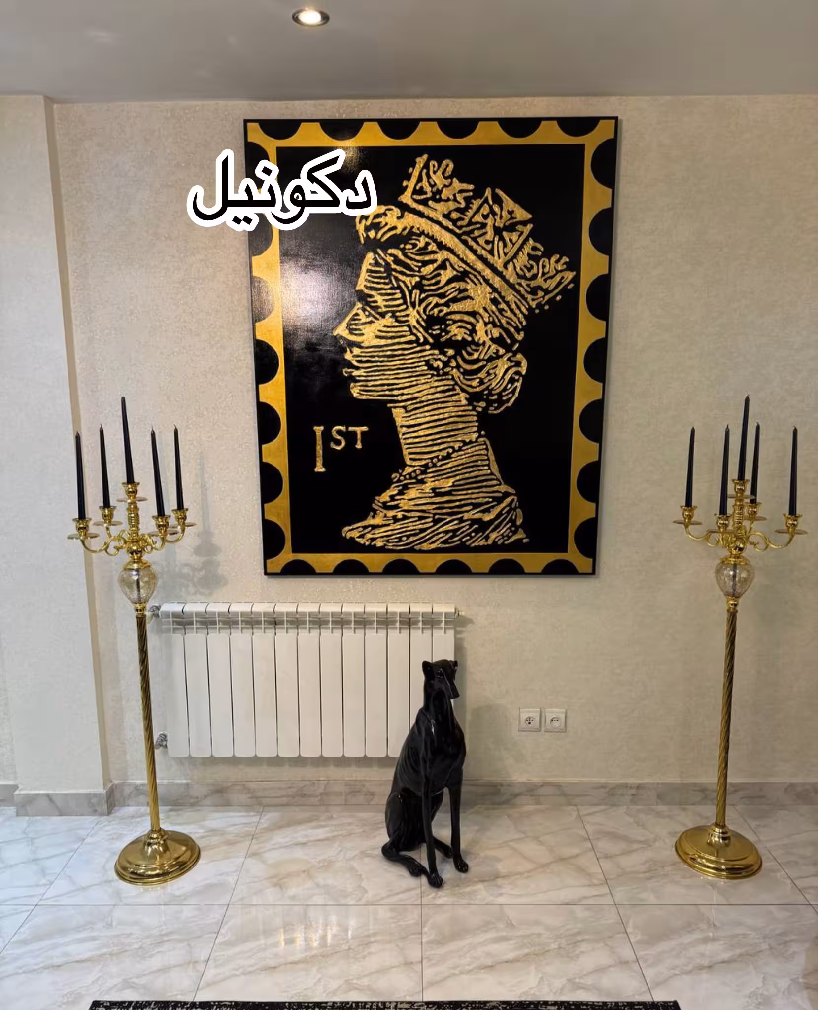 تابلو خاص برجسته ملکه ورق طلا کار شده کدکالا 579