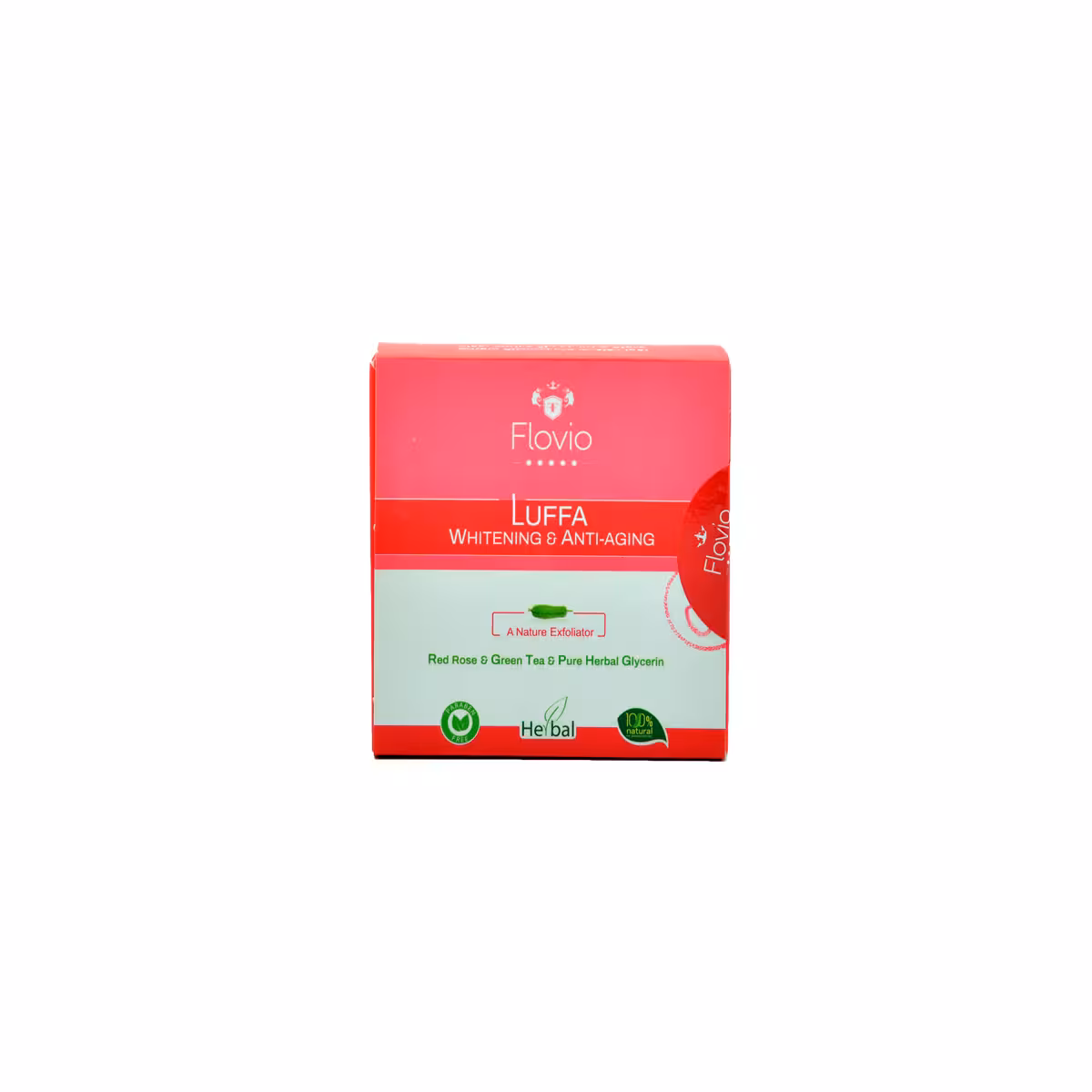 صابون گلیسیرینه ضدچروک و روشن‌کننده پوست فلویو (حاوی گل رز سرخ)